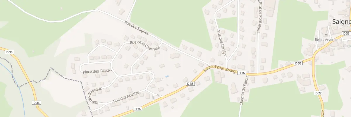 Plan du 3 Rue des Sagnes à Saignes