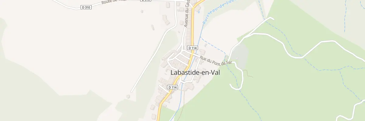 Plan du 2 Rue de la Fontaine à Labastide-en-Val