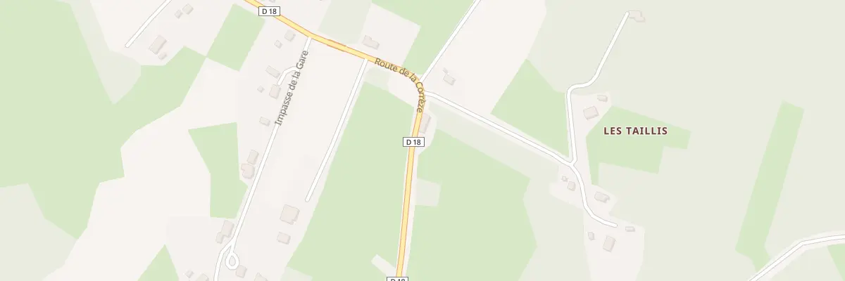 Plan du 9 Rte de la Correze- Le Mazergue à Saint-Merd-la-Breuille