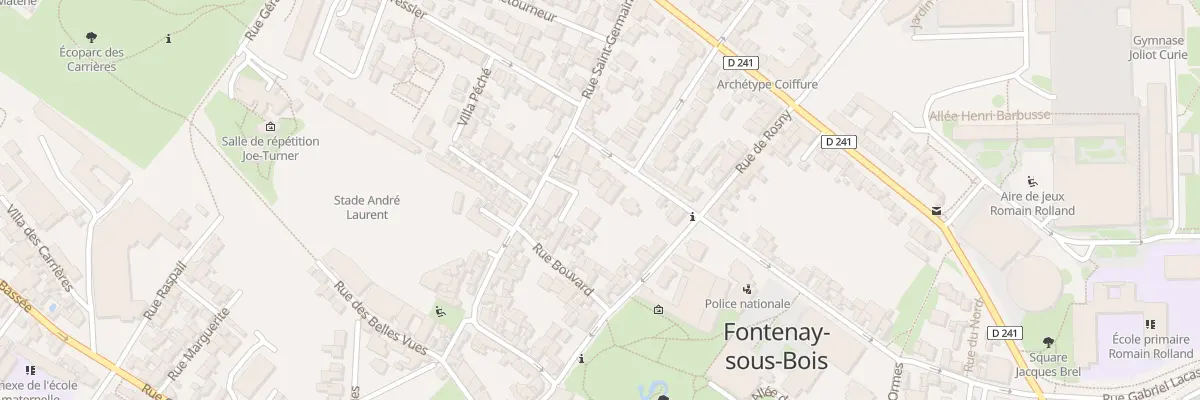 Plan du 6 Rue Guérin Leroux à Fontenay-sous-Bois