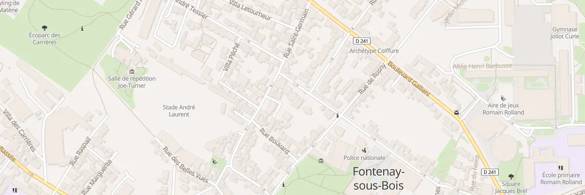 Plan du 4 Rue Guérin Leroux à Fontenay-sous-Bois