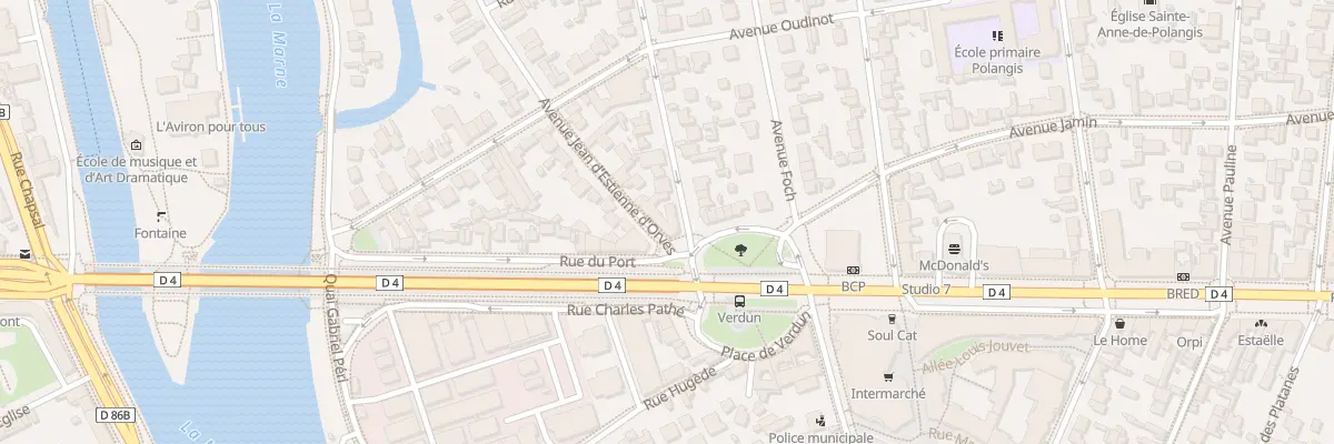 Plan du 2 Av Jean d’Estienne d’Orves à Joinville-le-Pont