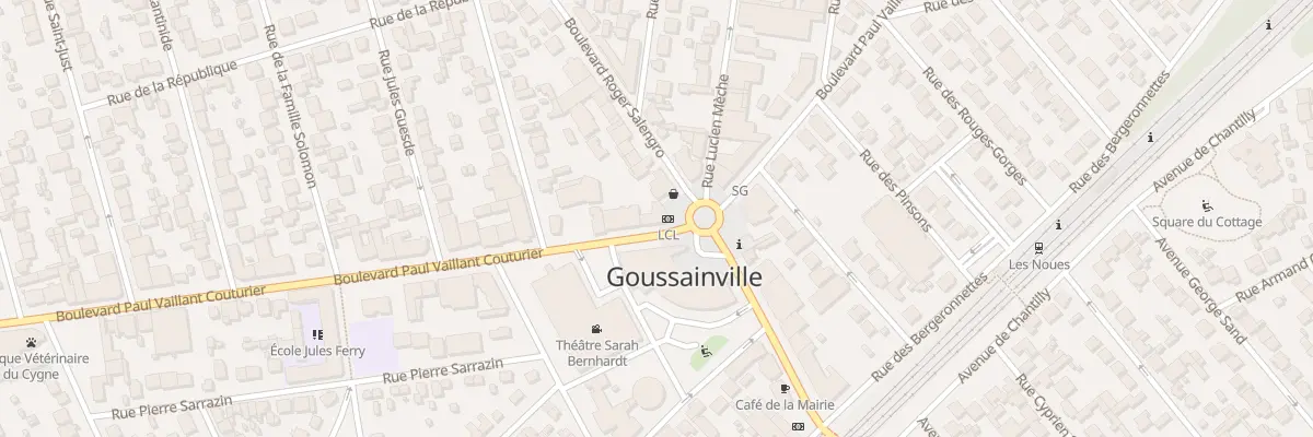 Plan du 125 Bd P Vaillant Couturier à Goussainville