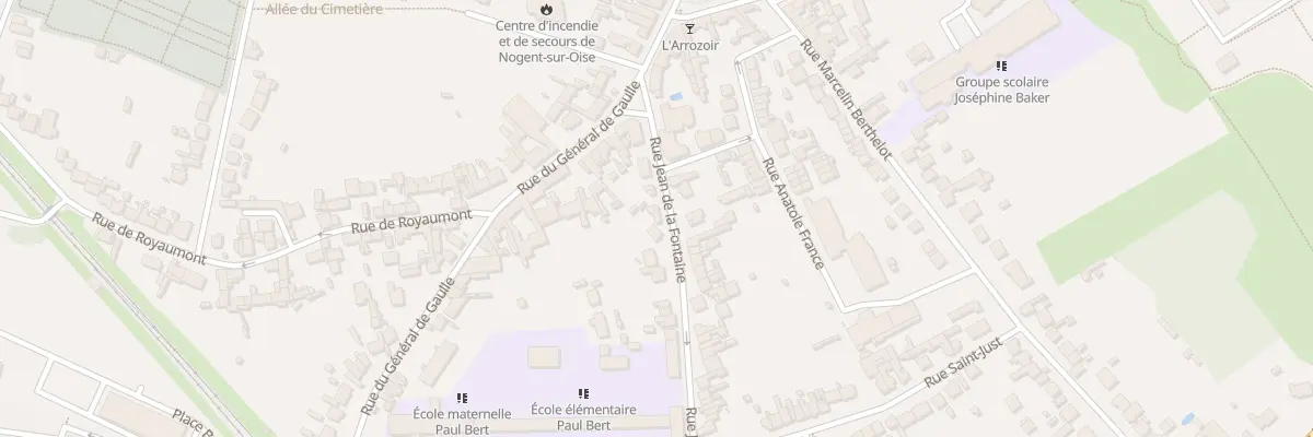 Plan du 10 Rue Jean de la Fontaine à Nogent-sur-Oise