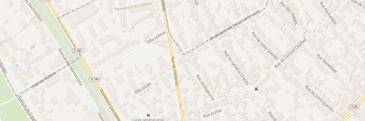 Plan du 21 Rue de Bapaume à Nogent-sur-Marne