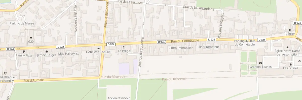 Plan du 65 Rue du Connètable à Chantilly