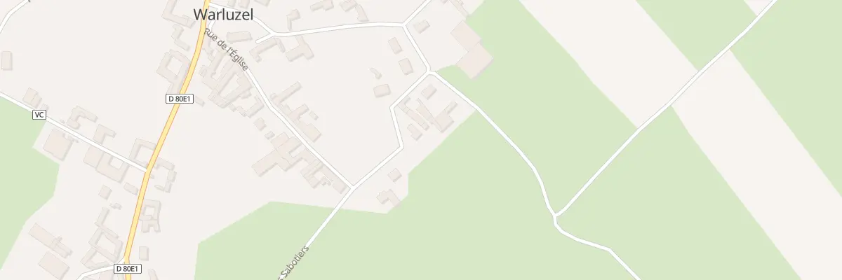 Plan du 7 Rue des Sabotiers à Warluzel