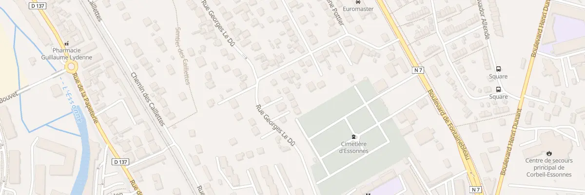 Plan du 85T Rue Georges le Dû à Corbeil-Essonnes