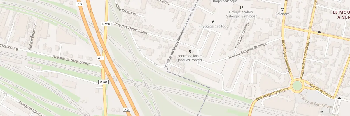 Plan du 49B Rue du Vieux Moulin à Bondy