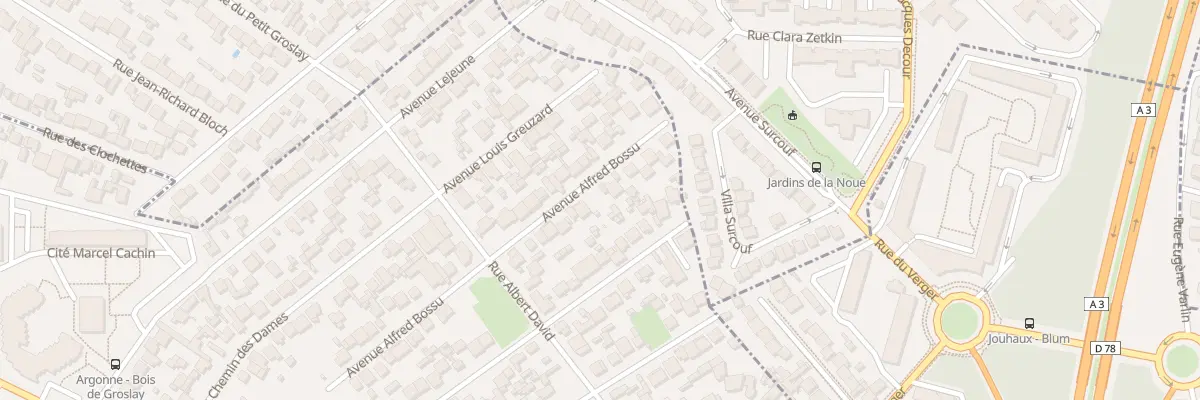 Plan du 46 Av Alfred Bossu à Drancy