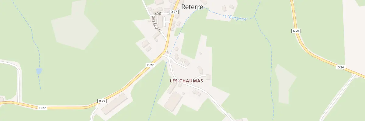 Plan du 2 Rue Lotissement de l’Empire à Reterre