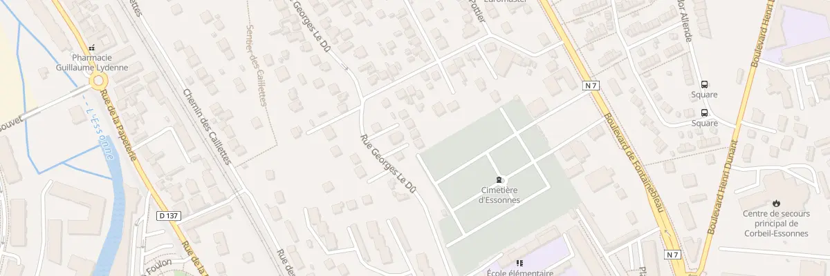 Plan du 87B Rue Georges le Dû à Corbeil-Essonnes