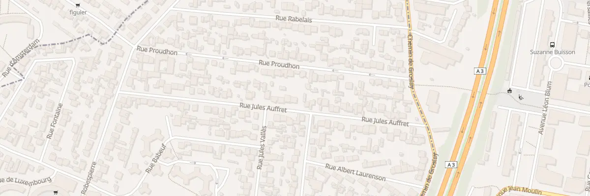 Plan du 53 Rue Jules Auffret à Bobigny