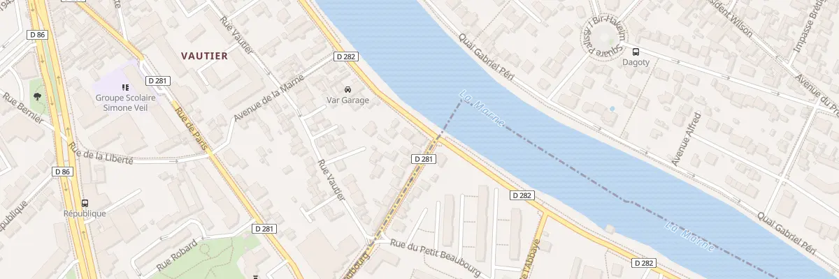Plan du 50 Quai du Barrage à Joinville-le-Pont