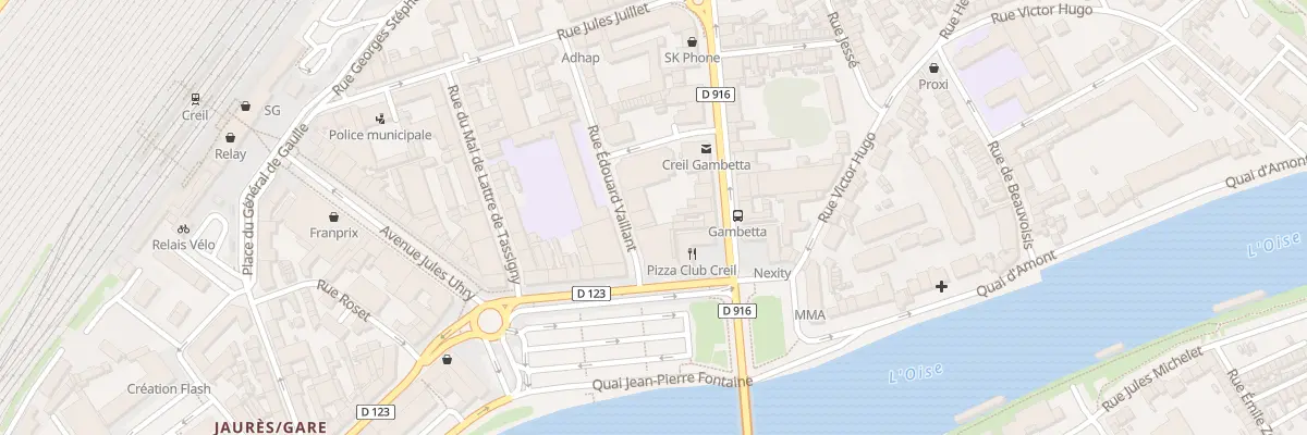 Plan du 6 Rue Edouard Vaillant à Creil