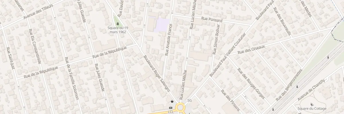 Plan du 10 Rue Anatole France à Goussainville