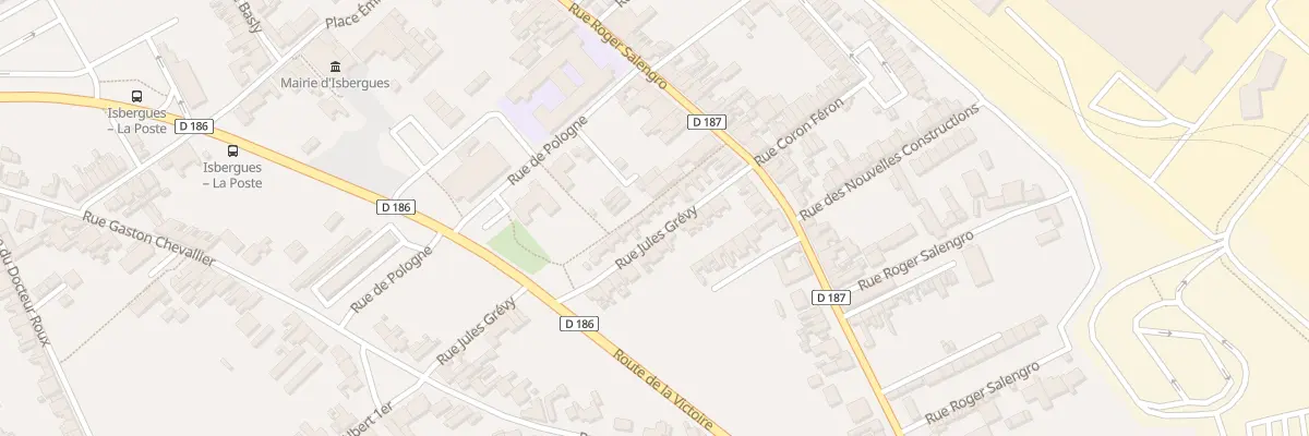 Plan du 10 Rue Jules Grévy à Isbergues