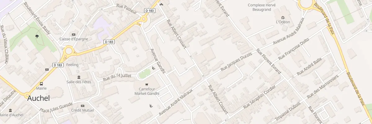 Plan du 22 Rue Albert Cossart à Auchel