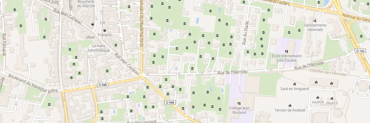 Plan du 7 Rue de l’Hermite à Milly-la-Forêt