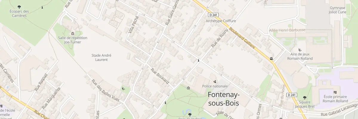Plan du 10 Rue Guérin Leroux à Fontenay-sous-Bois