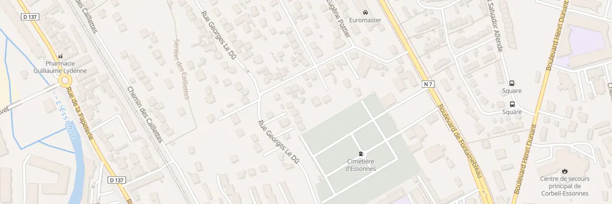 Plan du 21 Rue Paul Lafargue à Corbeil-Essonnes