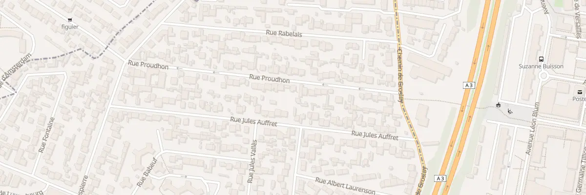 Plan du 54 Rue Proudhon à Bobigny