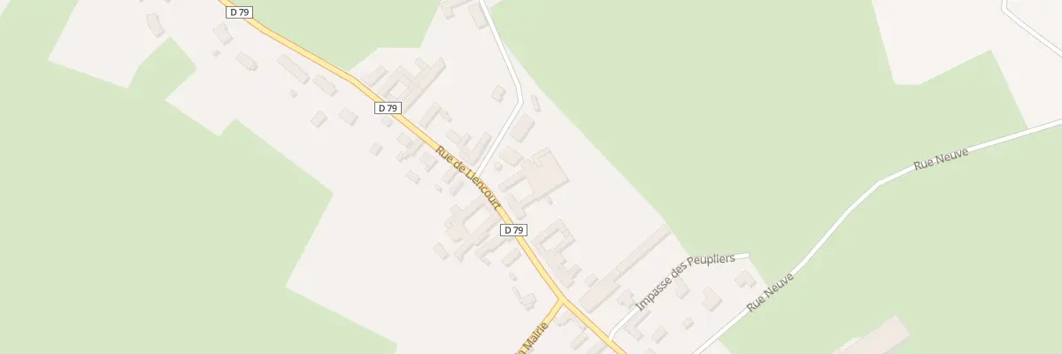 Plan du 20 Rue de Liencourt à Grand-Rullecourt