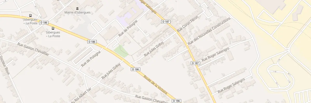 Plan du 11 Rue Jules Grévy à Isbergues