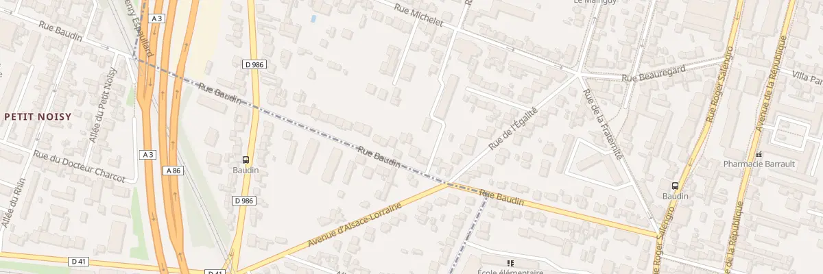 Plan du 103 Rue Baudin à Bondy