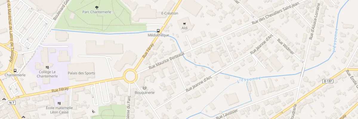 Plan du 1 Rue du Déversoir à Corbeil-Essonnes