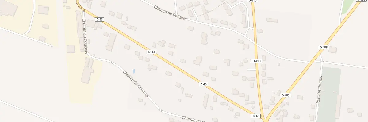 Plan du 18 Av de la Gare à Beaumont-du-Gâtinais