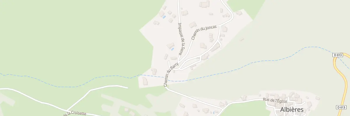 Plan du 1 Imp de la Serre à Albières
