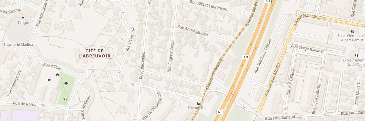 Plan du 41 Rue Eugene Varlin à Bobigny