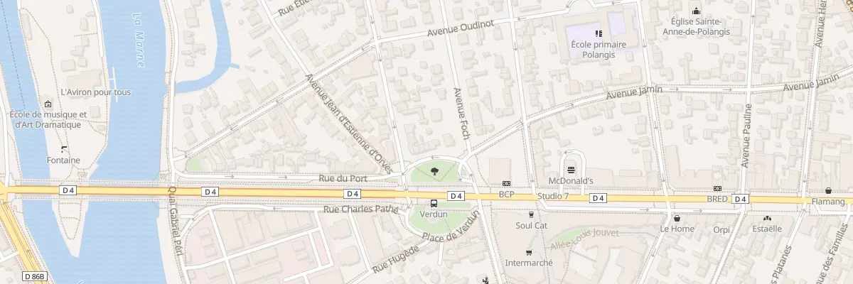 Plan du 7 Pl de Verdun à Joinville-le-Pont