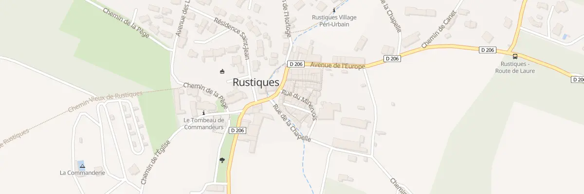 Plan du 7 Rue du Minervois à Rustiques