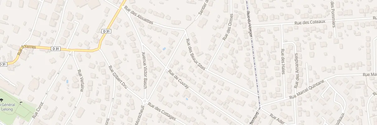 Plan du 2B Rue des Beaux Sites à Montgeron