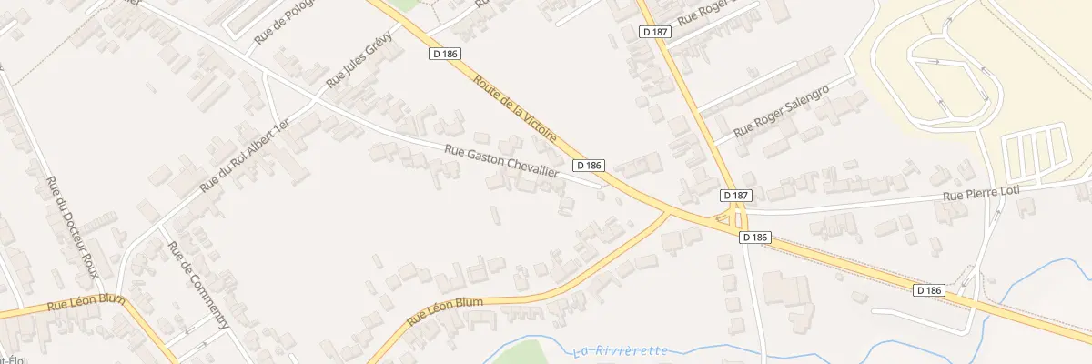Plan du 630 Rue Gaston Chevallier à Isbergues