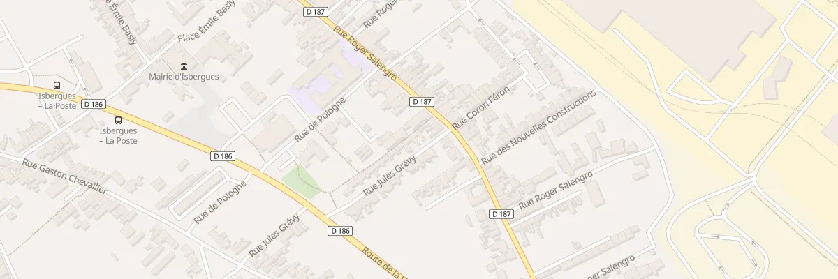 Plan du 2 Rue Jules Grévy à Isbergues