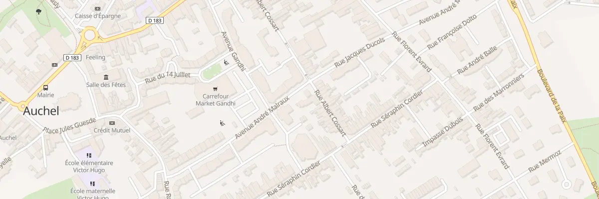 Plan du 28 Rue Albert Cossart à Auchel