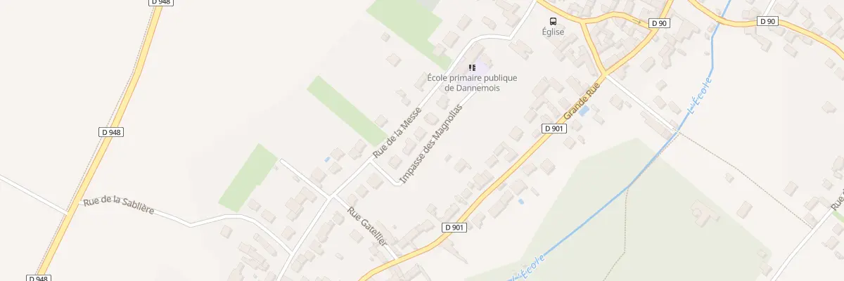 Plan du 9 Rue de la Messe à Dannemois
