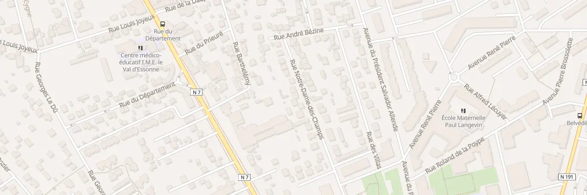 Plan du 14 Rue Notre Dame des Champs à Corbeil-Essonnes