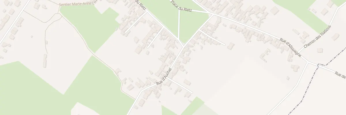 Plan du 6 Rue d’Auchel à Burbure