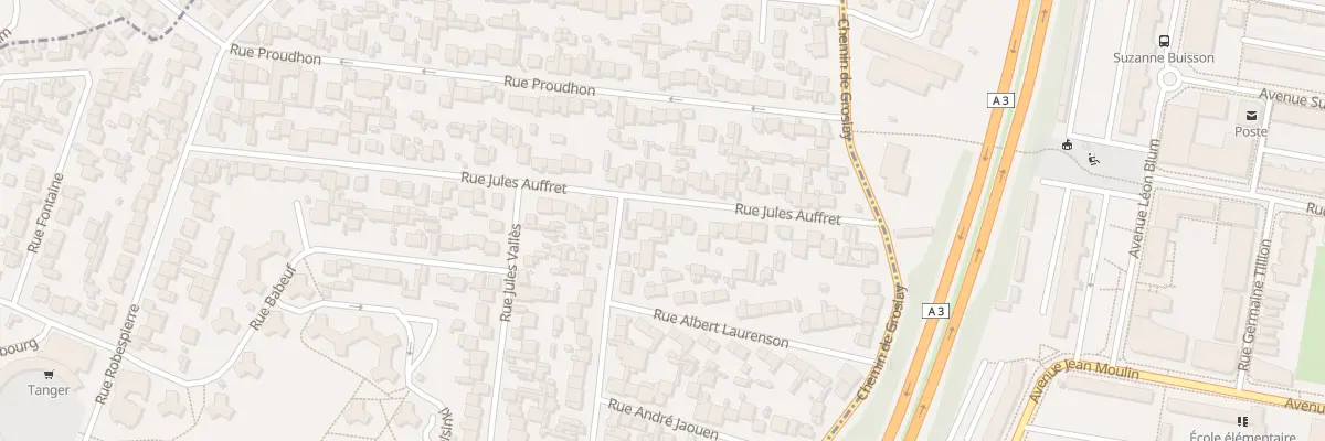 Plan du 60 Rue Jules Auffret à Bobigny
