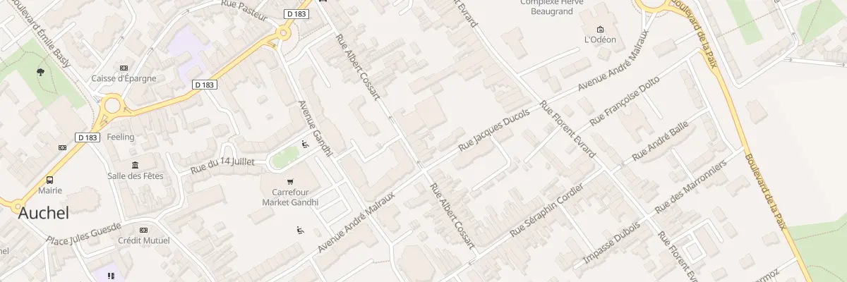 Plan du 21 Rue Albert Cossart à Auchel