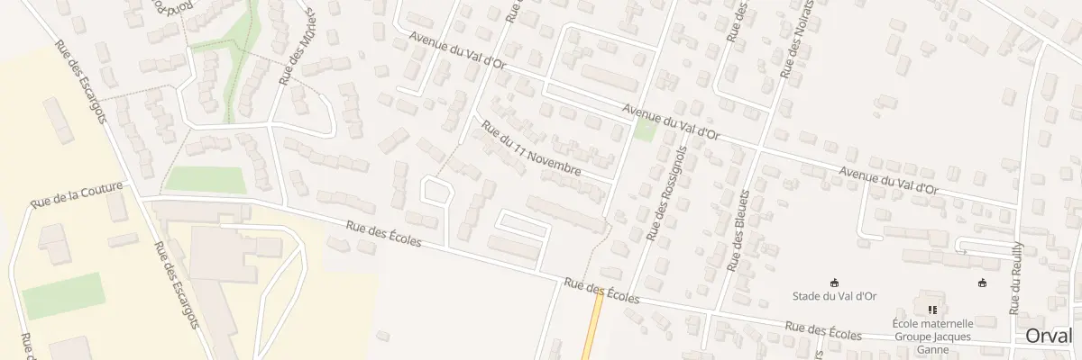 Plan du 11 Rue du 11 Novembre à Orval