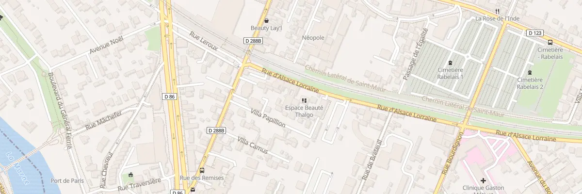 Plan du 12 Rue d’Alsace Lorraine à Saint-Maur-des-Fossés