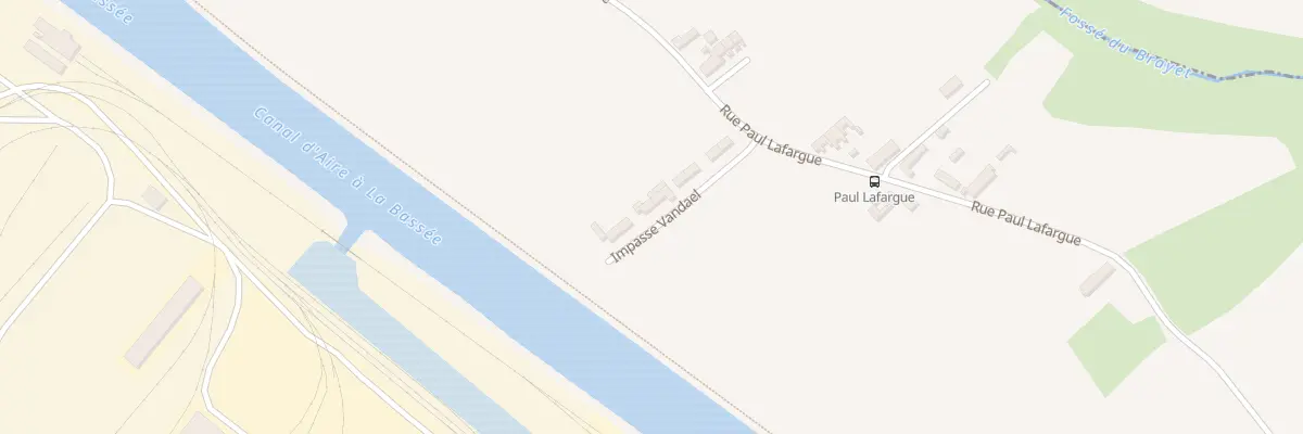Plan du 58 Rue Paul Lafargue à Isbergues