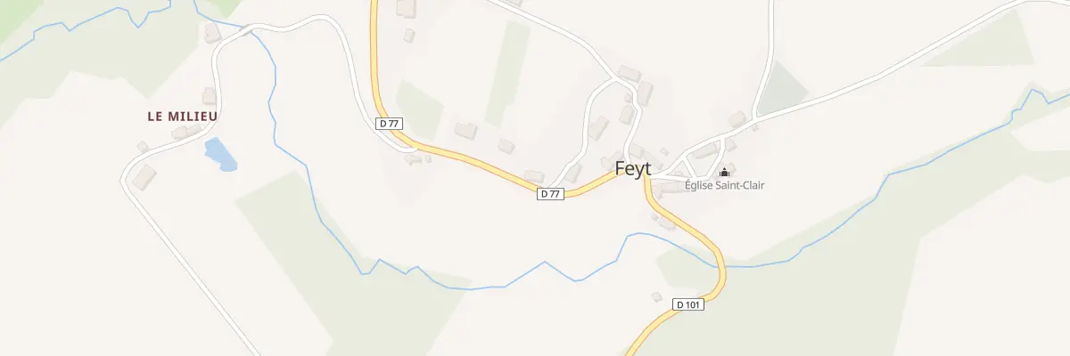 Plan du 9 Le Bourg à Feyt