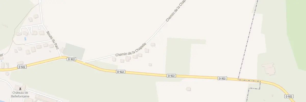 Plan du 13 Che de la Chapelle à Bellefontaine