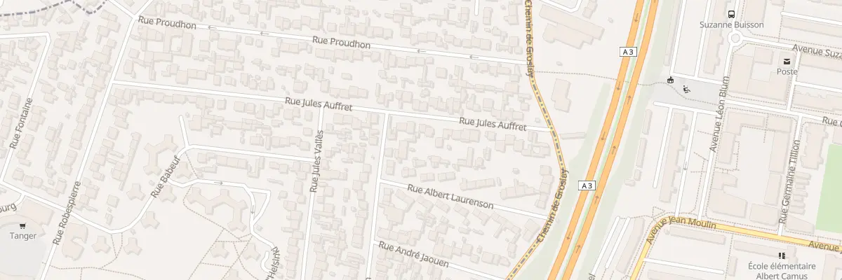 Plan du 62 Rue Jules Auffret à Bobigny